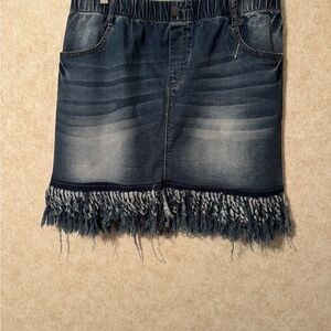 Crazy Train Blue Denim Skirt XXL NWOT